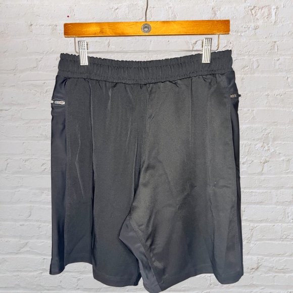 Men's Optimal Human Black Athletic Shorts with Pocket Details - M. - Picture 3 of 5